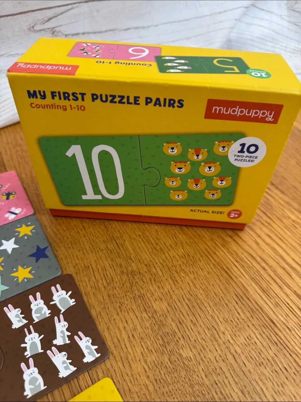 Mudpuppy Number Puzzle Pairs - Colorful 1-10 Learning Set - My First Numbers